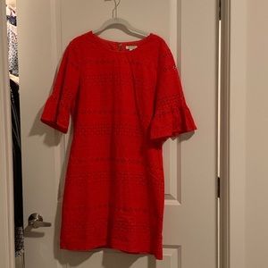 Jade Melody Tam Coral Red Dress - L
